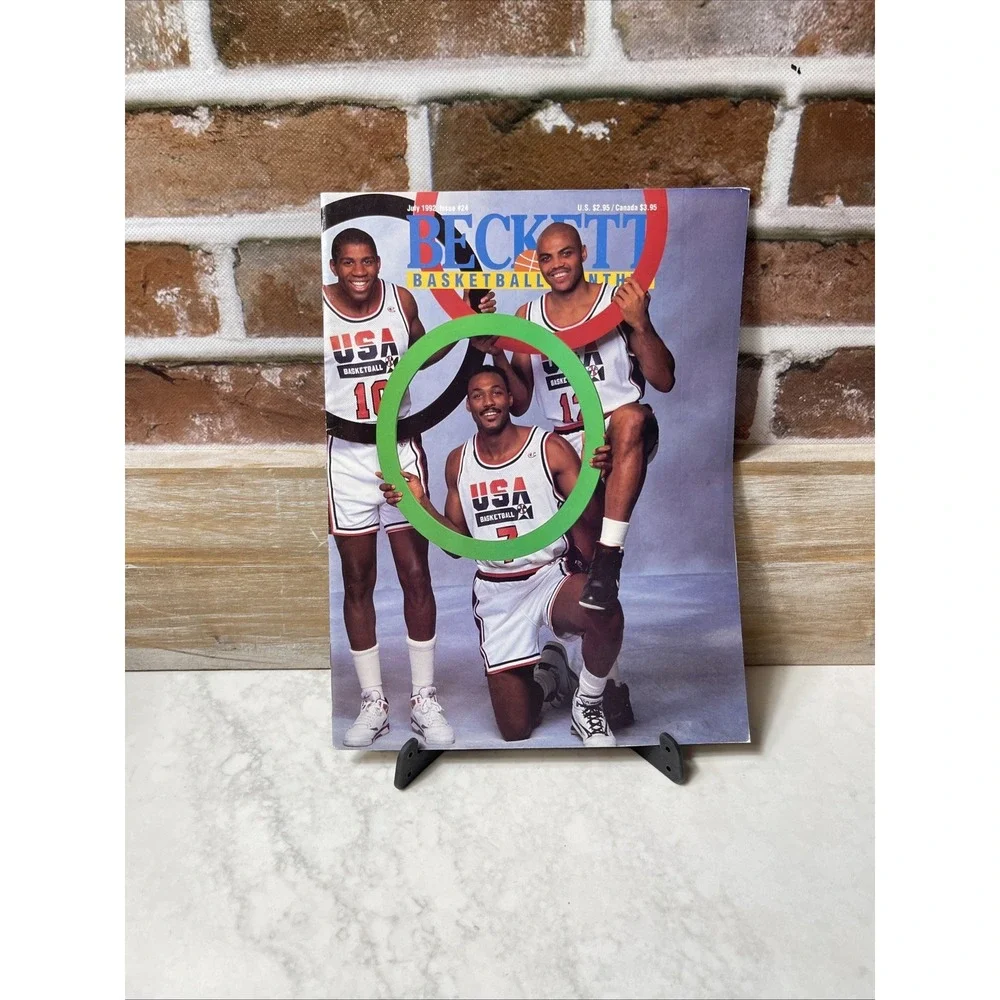 Beckett Basketball Monthly Jul 1992 Issue #24 USA Basketball Cover